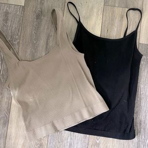 Rue 21 ribbed crop duo